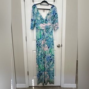 Lilly Pulitzer Parigi Maxi Dress in Party Thyme - read description
